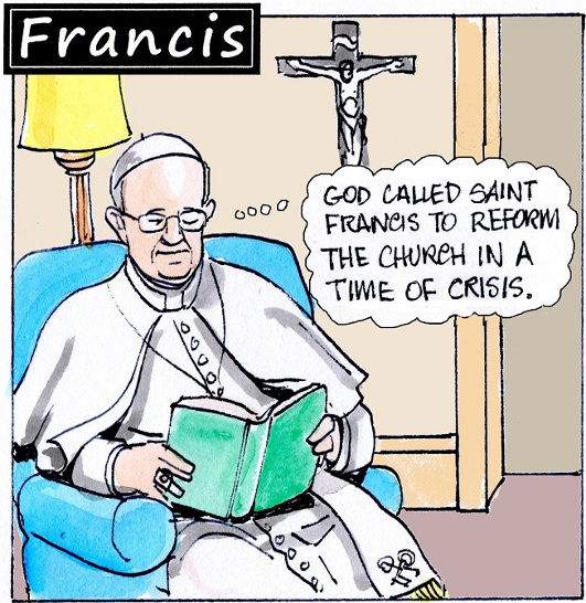 Francis, the comic strip National Catholic Reporter
